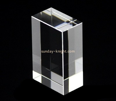 Custom laser cutting clear acrylic display cube CAK-136