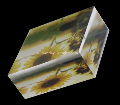 Custom laser cutting acrylic UV printing block CAK-149