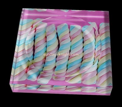 Custom laser cutting acrylic UV printing soap dish CAK-170