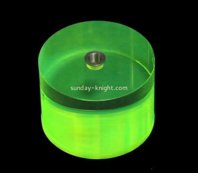 Custom laser cutting round green acrylic block CAK-181