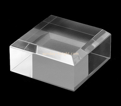 Custom laser cutting perspex beveled display block CAK-214