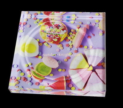 Custom laser cutting acrylic UV printing soap dish CAK-233