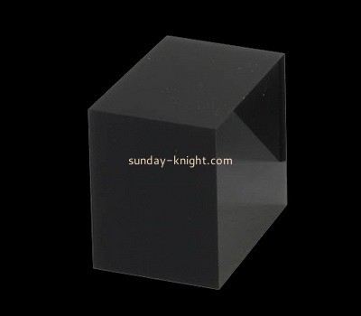 Custom laser cutting black acrylic cube CAK-239