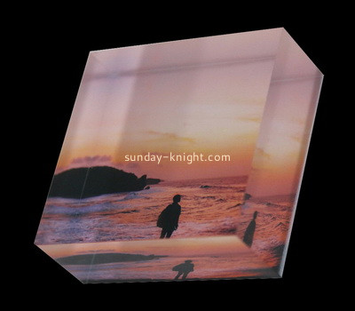 Custom laser cutting perspex photo printing block CAK-286