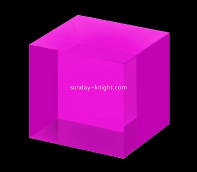 Custom pink acrylic display cube CAK-297