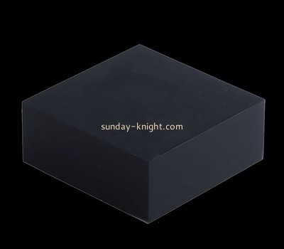 Custom laser cutting black acrylic block CAK-312