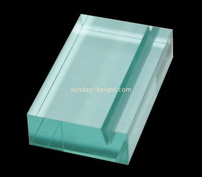 Custom blue acrylic sign block CAK-326