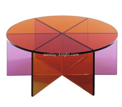 Custom round color acrylic coffee table AFK-235