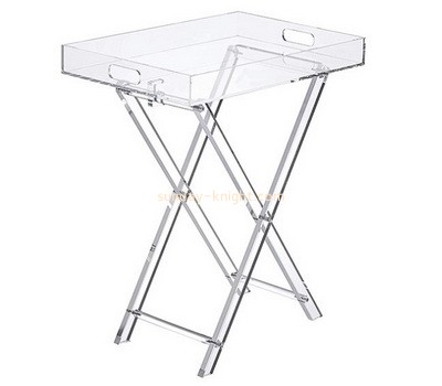 Custom acrylic foldable legs side table AFK-245