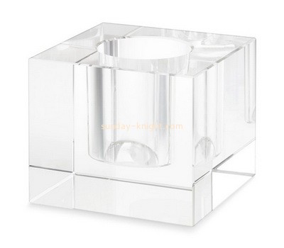 Custom clear crystal acrylic candle cube ABK-203
