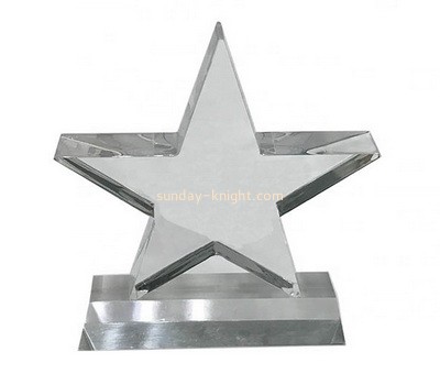 Custom five star acrylic plexiglass trophy ABK-207