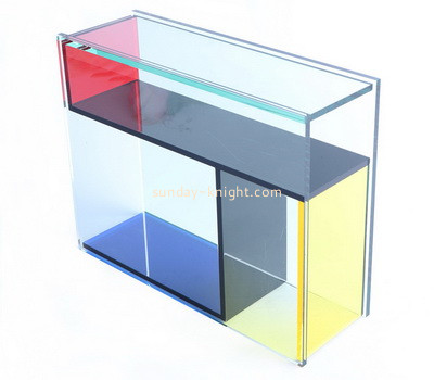 Custom unique acrylic flower display box DBK-1217