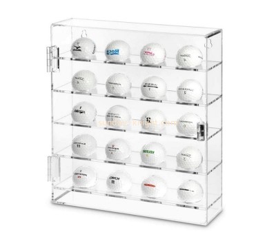 Custom acrylic mountable golf balls display case perspex cabinet plexiglass organizer DBK-1235