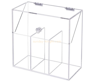 Custom acrylic makeup brush holder, plexiglass cosmetic brush storage organizer DBK-1238