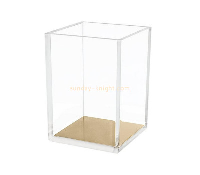 Customize acrylic pencil holder plexiglass pen holder box lucite desktop stationery organizer DBK-1242