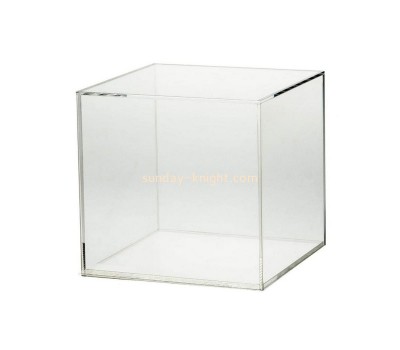 Custom 5 sided clear acrylic box plexiglass cube lucite gift shop bins DBK-1270