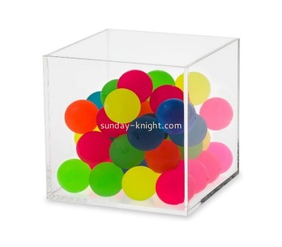 Custom 5 sided plexiglass gift shop bins acrylic toys box lucite organizer DBK-1271