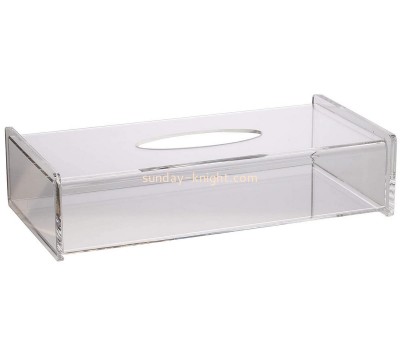 Custom acrylic tissue box plexiglass napkin holder DBK-1286