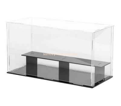 Custom clear acrylic display case perspex countertop box lucite organizer plexiglass dustproof protection showcase for action figures, toys, collectibles DBK-1285