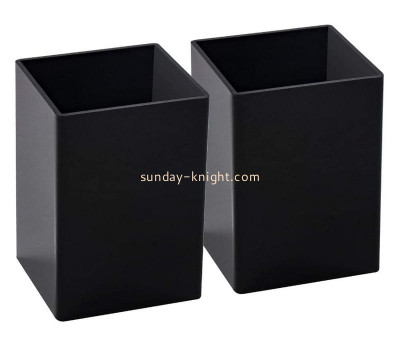 Custom plexiglass pen holder perspex pencil cup box acrylic makeup brush holder organizer DBK-1305