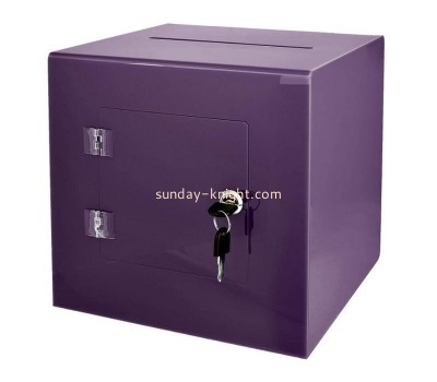 Custom acrylic ballot box perspex donation box perspex suggestion box DBK-1306