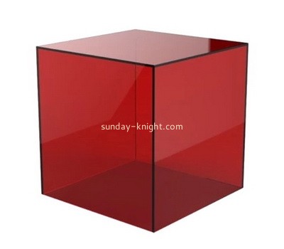 Custom red acrylic storage box plexiglass display case DBK-1320