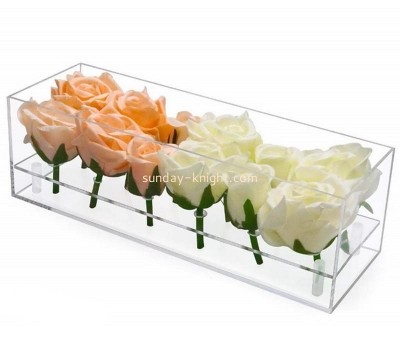 Custom acrylic rose box plexiglass flower box DBK-1330