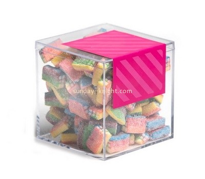 Customize acrylic candy box plexiglass sweet packing box DBK-1336