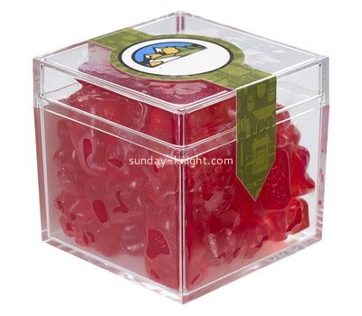 Customize lucite candy box perspex sweet packing box acrylic cube box DBK-1337
