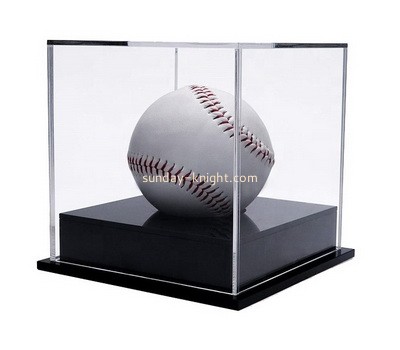 Customize clear acrylic baseball display case plexiglass storage box lucite showcase DBK-1340
