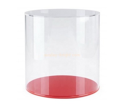 Customize round acrylic box plexiglass storage box perspex display case DBK-1344