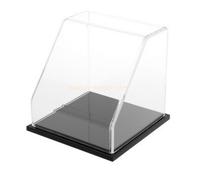 Customize front slanted acrylic display case plexiglass showcase lucite display box DBK-1345