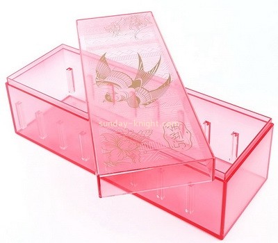 Customize acrylic display case plexiglass storage box with lid DBK-1351