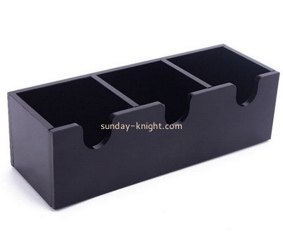 Customize acrylic table top organizer plexiglass holder box DBK-1354