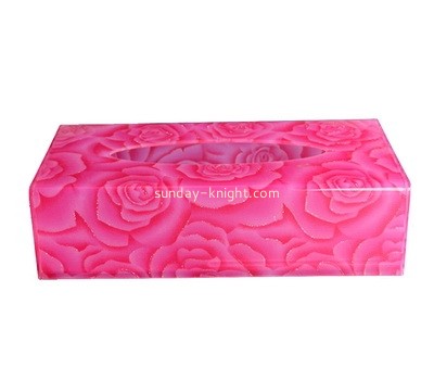 Customize acrylic tissue paper box plexiglass napkin box DBK-1357