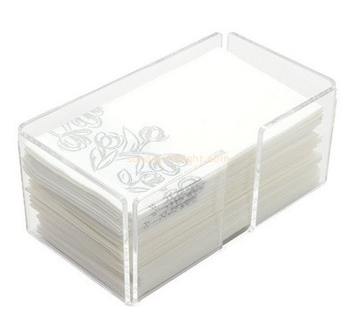 Customize acrylic tissue paper holder plexiglass napkin holder box DBK-1356