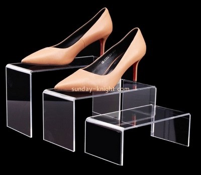 Lucite manufacturer customize acrylic shoe display risers plexiglass display stands ODK-974
