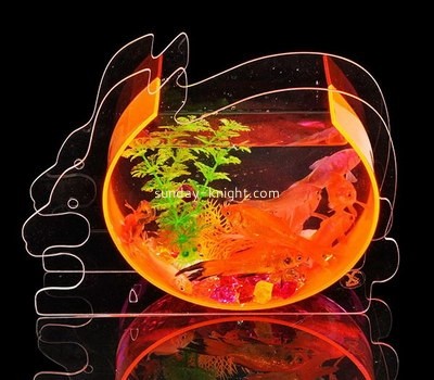 Lucite supplier customize acrylic fish bowl plexiglass vase ODK-990