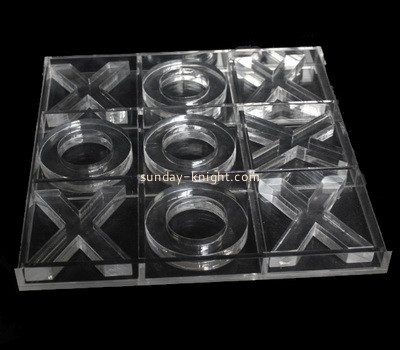 Acrylic manufacturer customize plexiglass Tic Tac Toe set lucite game board ODK-1001