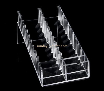 Plexiglass supplier customize acrylic cigarette display stand lucite eyeshadow display rack ODK-1078