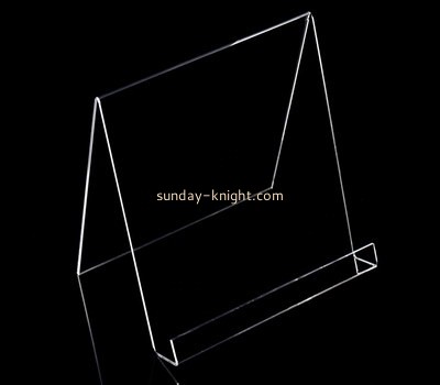 Lucite supplier customize acrylic free standing A4 A5 holder plexiglass book stand ODK-1084