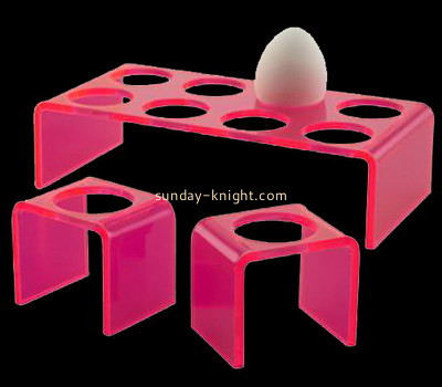 Acrylic factory customize plexiglass egg display riser perspex egg display holder ODK-1091