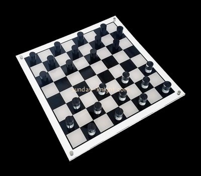 Perspex manufacturer customize acrylic checkers set ODK-1143