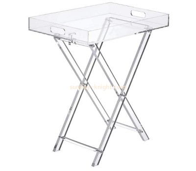 Plexiglass supplier customize acrylic folding tray table AFK-310