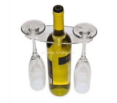 Plexiglass supplier customize acrylic wine & glass stand holder WDK-123
