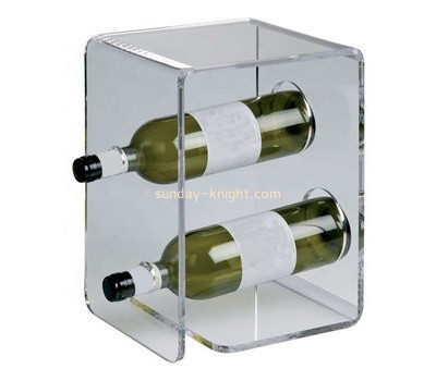 Lucite factory customize plexiglass wine bottle holder WDK-130