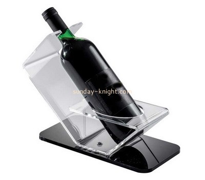 Acrylic supplier customize plexiglass wine bottle display rack WDK-143