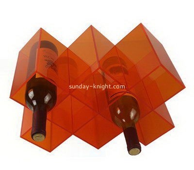 Plexiglass supplier customize acrylic wine bottle holder WDK-145