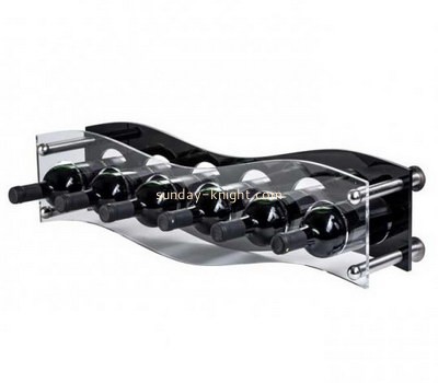 Acrylic manufacturer customize plexiglass wine bottle holder WDK-149