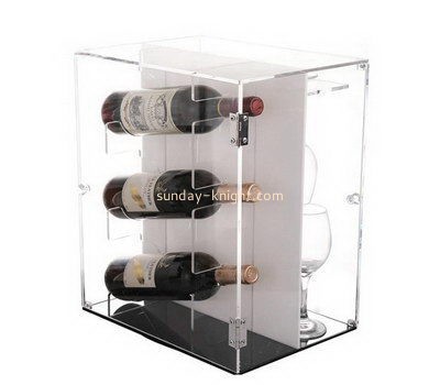 Plexiglass manufacturer customize acrylic wine bottle holder WDK-160